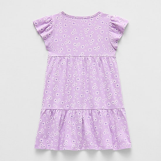 Thereabouts Little Girls Flutter Short Sleeve A-Line Dress