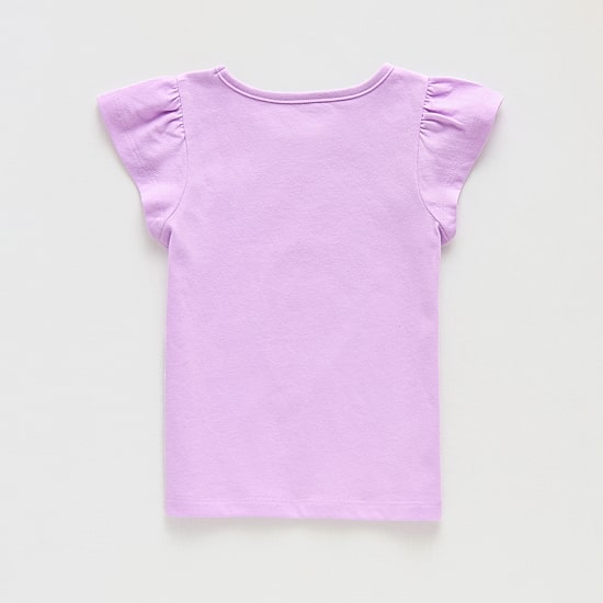 Thereabouts Little Girls Crew Neck Short Sleeve Regular Fit Graphic T-Shirt