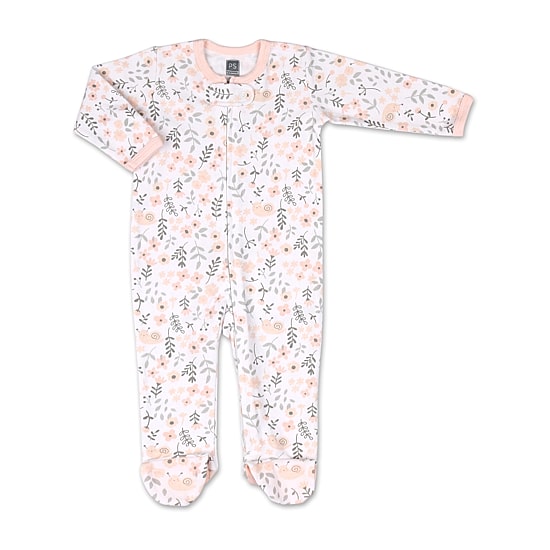 The Peanutshell Baby Girls 3-pc. Floral Sleep and Play