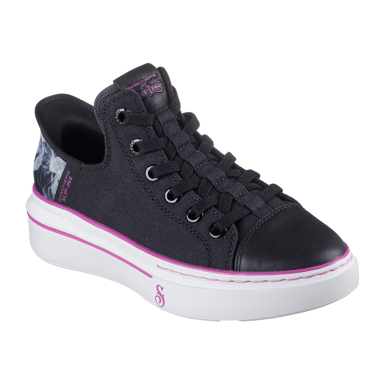 Skechers Hands Free Slip-Ins Snoop One Boss Life Canvas Womens Sneakers