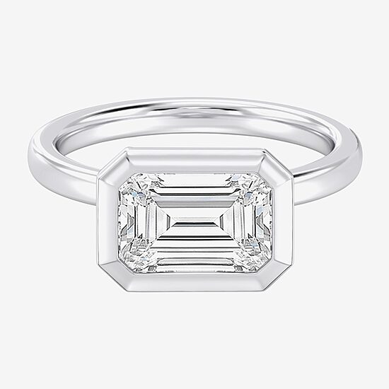 (F / Si1) Womens 3 CT. Lab Grown White Diamond 10K Gold Solitaire Engagement Ring