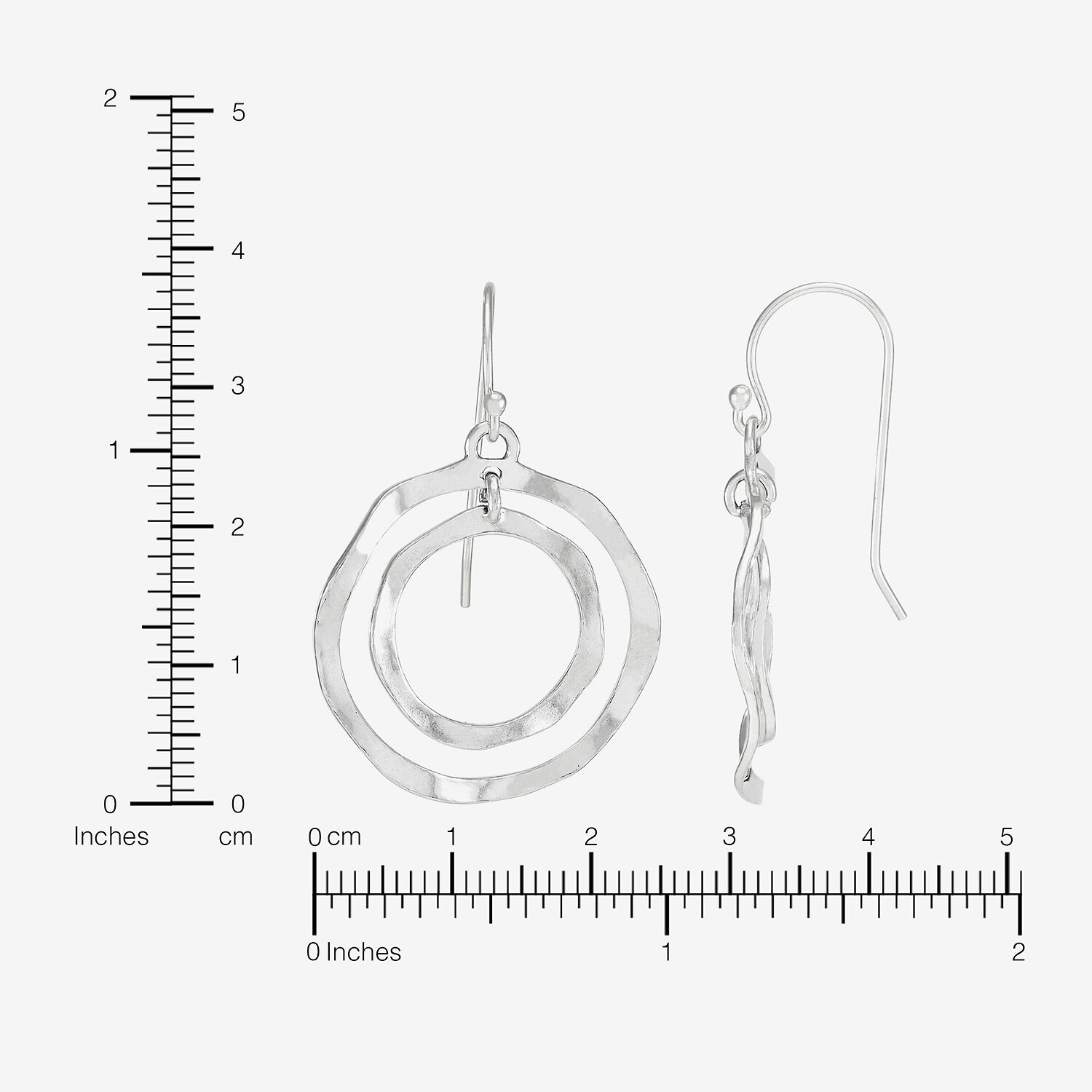 Silpada Womens Sterling Silver Circle Drop Earrings