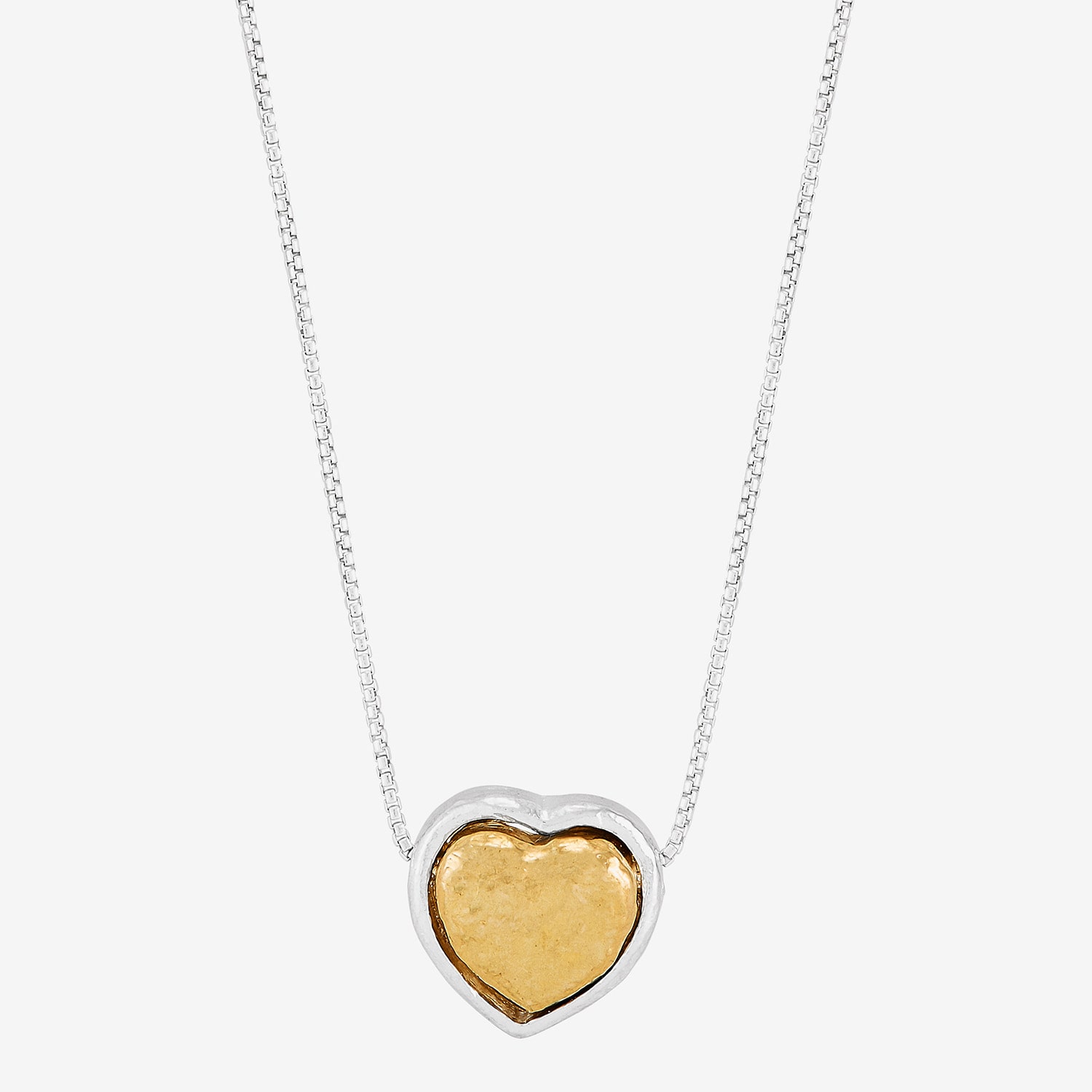 Silpada Womens Sterling Silver Heart 16 Inch Pendant Necklace