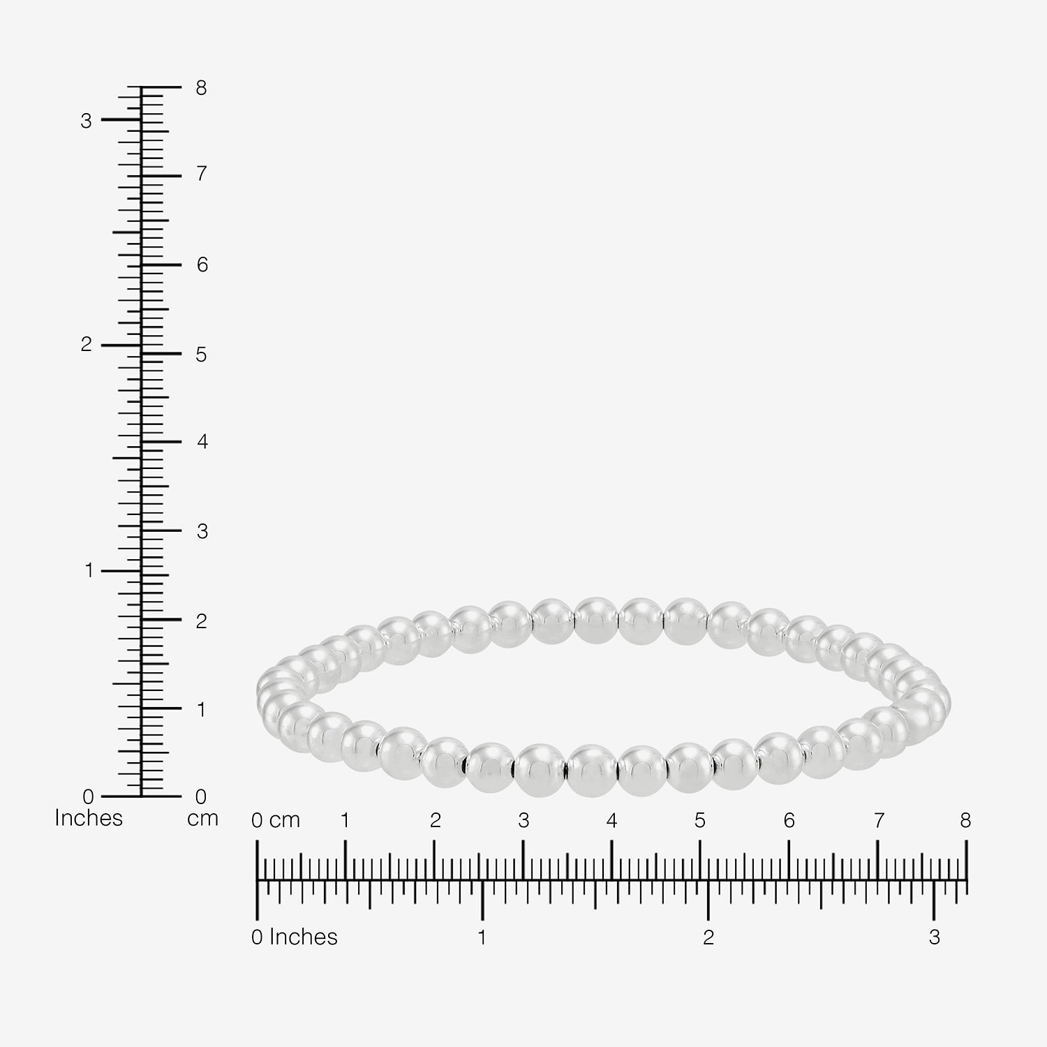 Silpada Womens Sterling Silver Round Beaded Bracelet