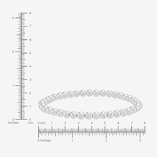 Silpada Womens Sterling Silver Round Beaded Bracelet