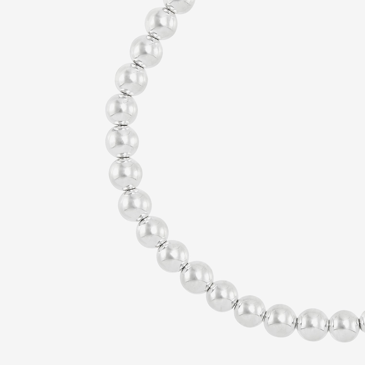 Silpada Womens Sterling Silver Round Beaded Bracelet