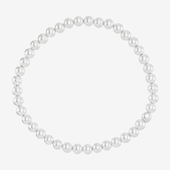 Silpada Womens Sterling Silver Round Beaded Bracelet