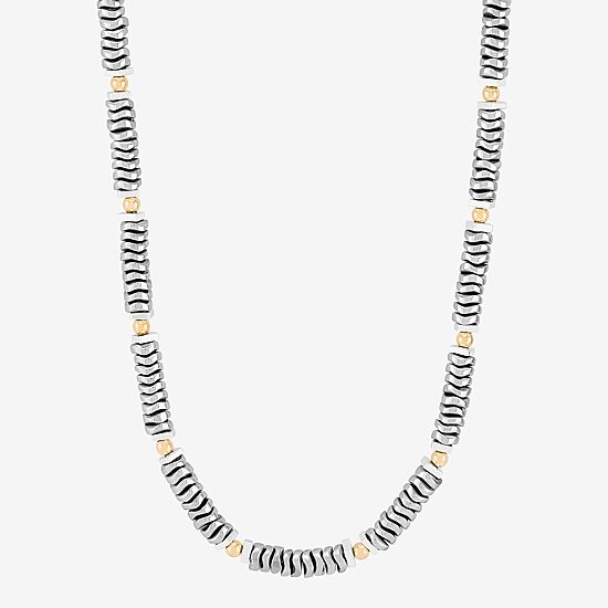 Silpada Womens Black Hematite Sterling Silver 18 Inch Beaded Necklace