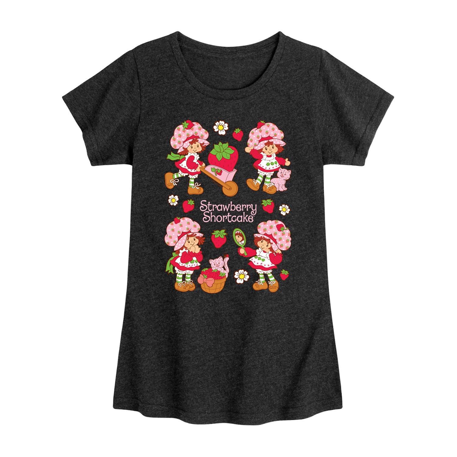 Strawberry Shortcake Big Kid Girls Crew Neck Short Sleeve T-Shirt