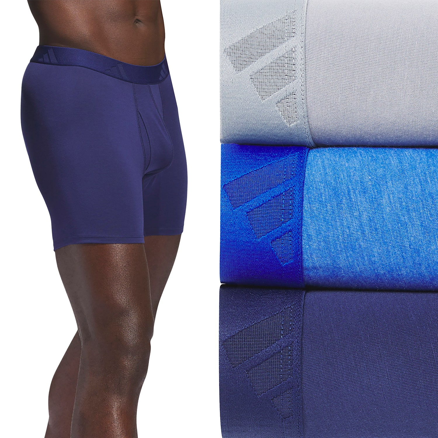 adidas Luxe Comfort Mens 3 Pack Boxer Briefs 5159307
