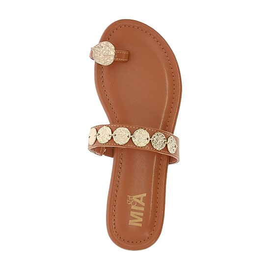 MIA girl Womens Neutrals Slide Sandals