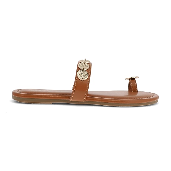 MIA girl Womens Neutrals Slide Sandals