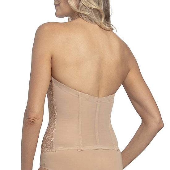 Dominique Francesca Lace Front Close Strapless Longline Bra