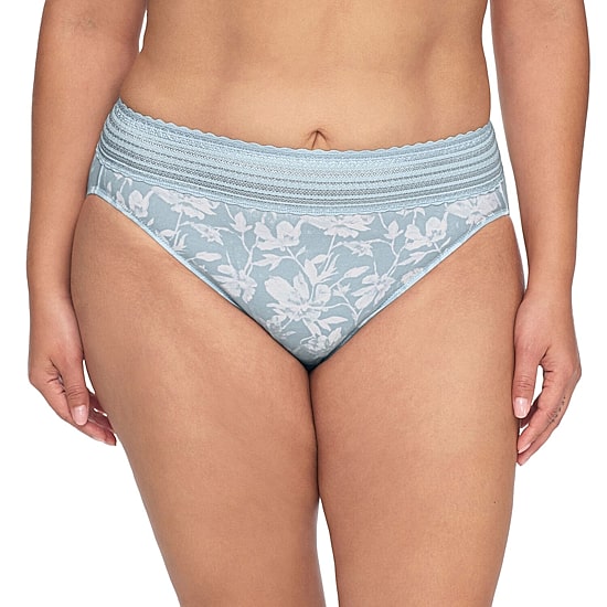 Warners® No Pinching No Problems® DigFree Comfort Waist with Lace Microfiber Hi-Cut 5109J