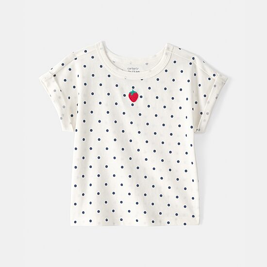 Carter's Toddler Girls Round Neck Short Sleeve T-Shirt