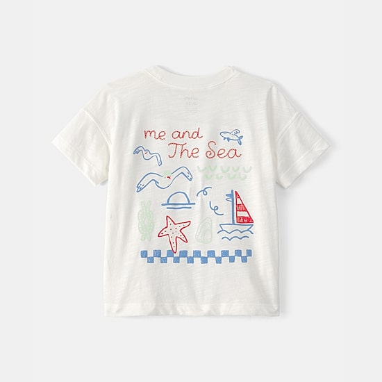 Carter's Toddler Boys Round Neck Short Sleeve Regular Fit Graphic T-Shirt