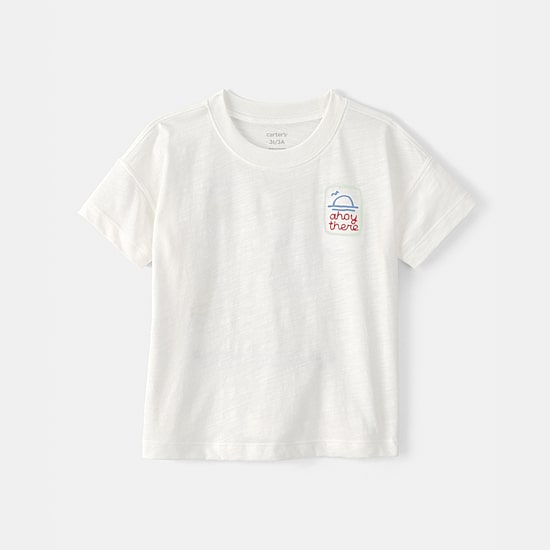 Carter's Toddler Boys Round Neck Short Sleeve Regular Fit Graphic T-Shirt