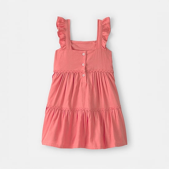 Carter's Toddler Girls Sleeveless Ruffled A-Line Dress