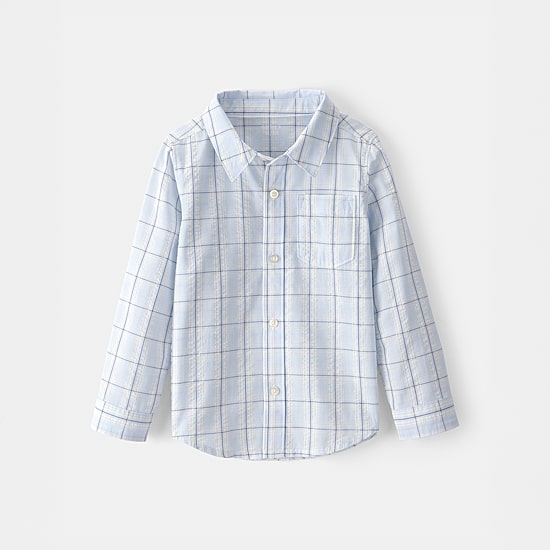 Carter's Toddler Boys Long Sleeve Cuffed Regular Fit Button-Down Shirt