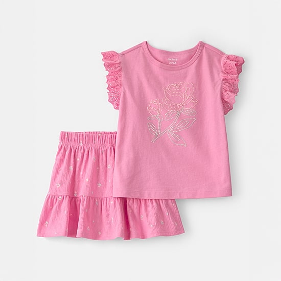 Carter's Toddler Girls Jersey 2-pc. Skort Set