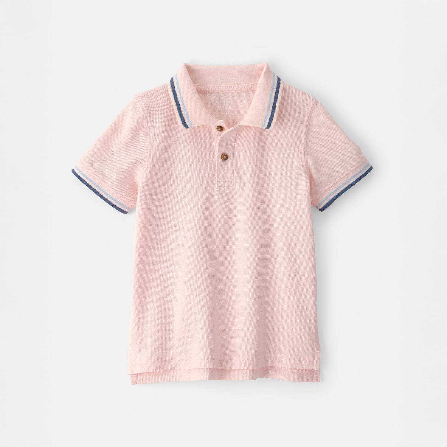 Carter's Toddler Boys Short Sleeve Regular Fit Polo Shirt