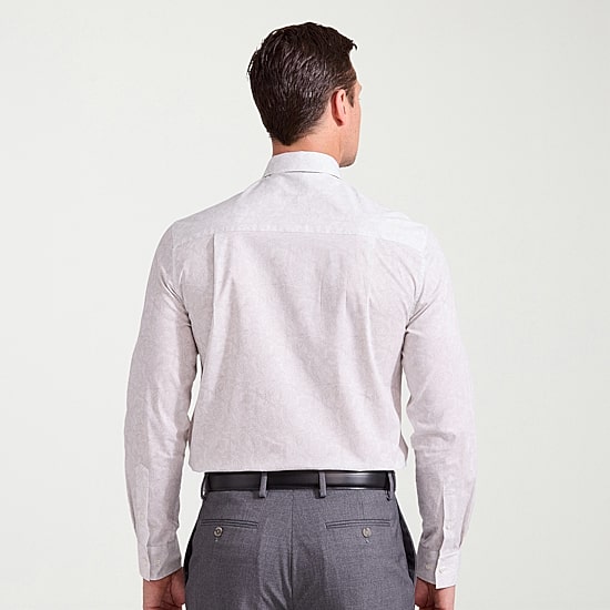 Nick Graham Mens Spread Collar Long Sleeve Shirt + Tie Set