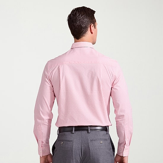 Nick Graham Mens Spread Collar Long Sleeve Stretch Fabric Shirt + Tie Set
