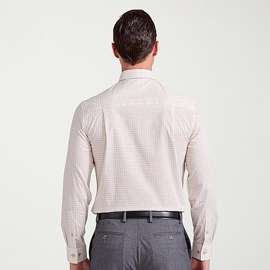 Nick Graham Mens Spread Collar Long Sleeve Stretch Fabric Shirt + Tie Set