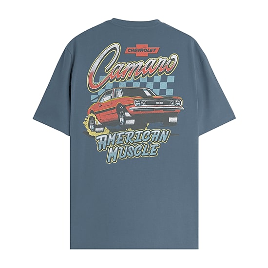 Novelty Camaro Mens Crew Neck Short Sleeve Classic Fit Big and Tall Graphic T-Shirt