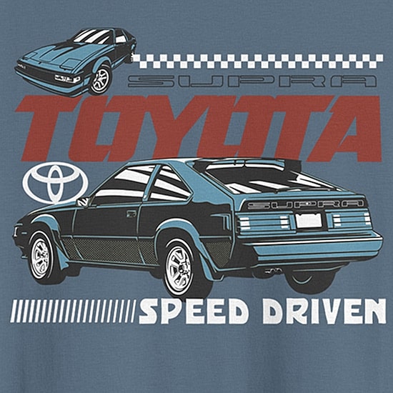 Novelty Toyota \N Mens Crew Neck Short Sleeve Classic Fit Big and Tall Graphic T-Shirt