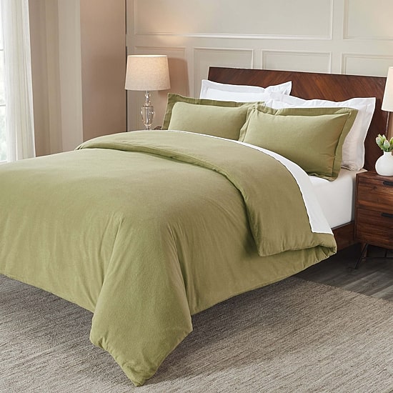 SUPERIOR® Rome Cotton Geometric Warm Reversible Duvet Cover