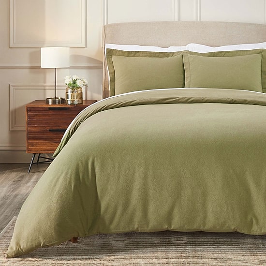 SUPERIOR® Rome Cotton Geometric Warm Reversible Duvet Cover