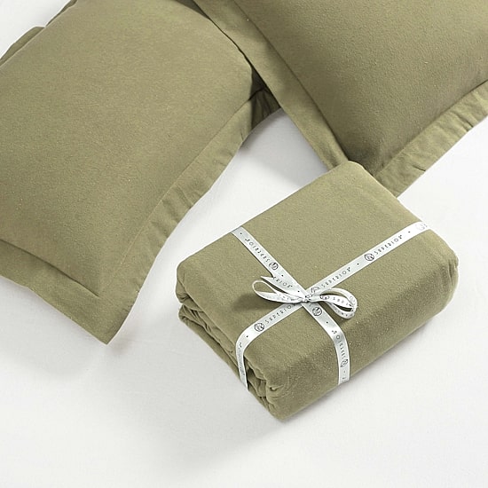 SUPERIOR® Rome Cotton Geometric Warm Reversible Duvet Cover