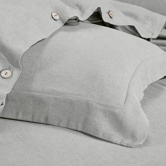 SUPERIOR® Orion Linen Garment Washed Soft Reversible Duvet Cover