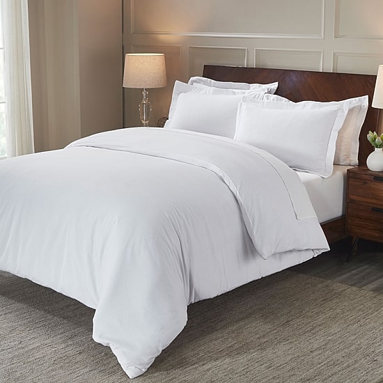 SUPERIOR® Rome Cotton Geometric Warm Reversible Duvet Cover