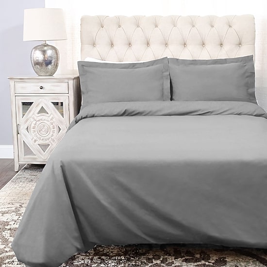 SUPERIOR® Percale Cotton Crisp Cool Breathable Reversible Duvet Cover