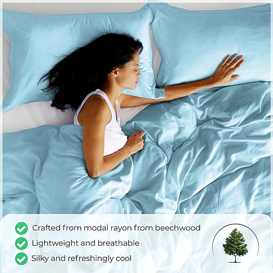 SUPERIOR® Beechwood Modal 400tc Premium Cooling Reversible Duvet Cover
