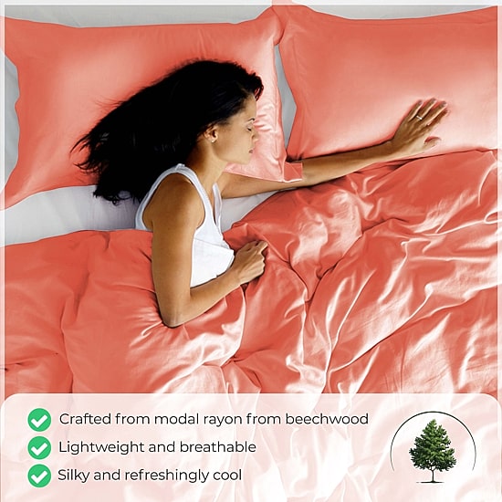 SUPERIOR® Rayon From Bamboo 300tc Cooling Silky Reversible Duvet Cover