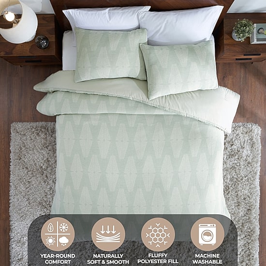 SUPERIOR® Manali Cotton Lattice Geometric Comforter