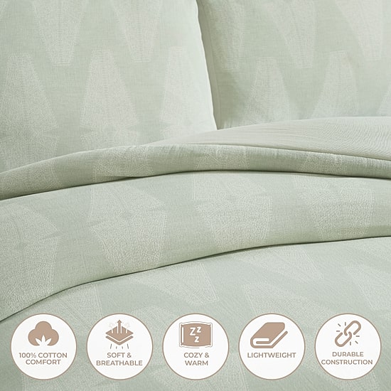 SUPERIOR® Manali Cotton Lattice Geometric Comforter