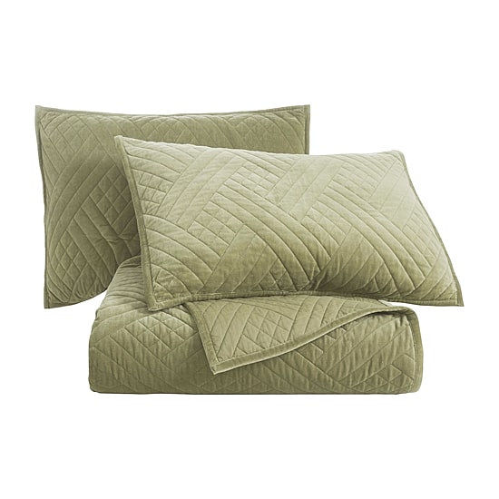 SUPERIOR® Karina Cotton Velvet Geometric Glam Quilt