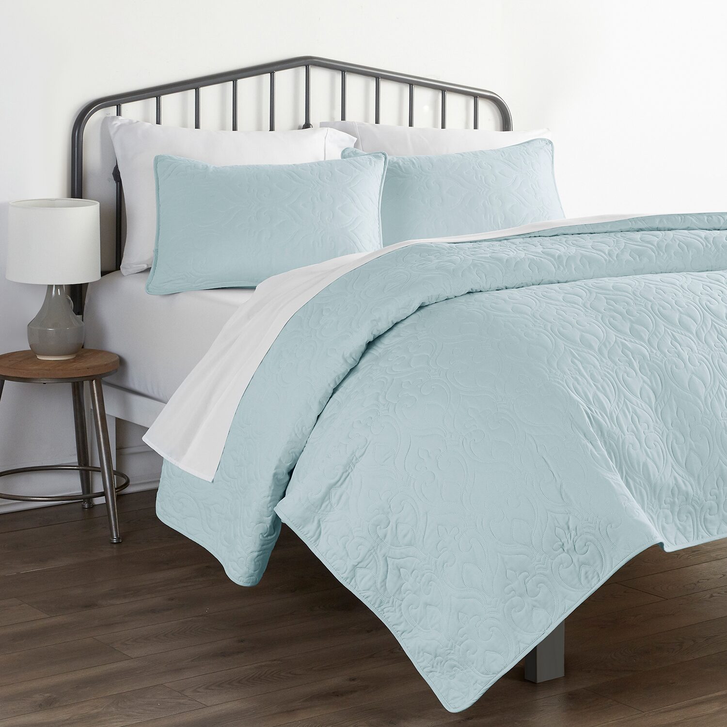 Casual Comfort Damask Stitch Quilt Set
