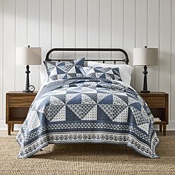 Linden Street Dayton Quilt, Color: Blue Triangle - JCPenney