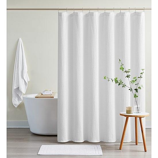 Cannon Heritage Cotton Waffle Shower Curtain