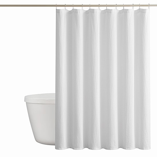 Cannon Heritage Cotton Waffle Shower Curtain