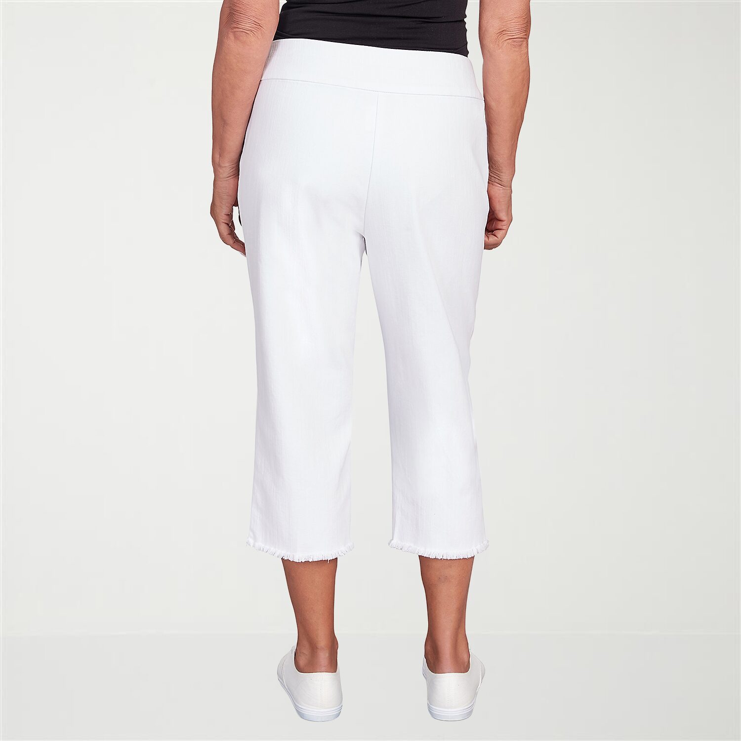Alfred Dunner Classics Womens Mid Rise Capri Jean