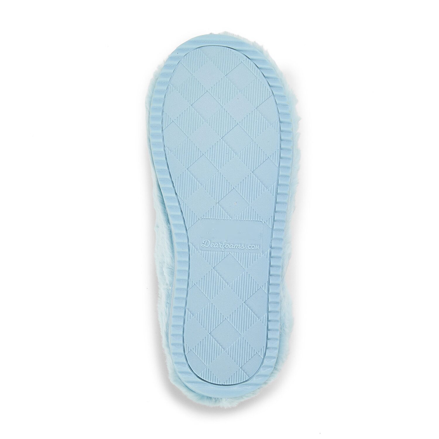Dearfoams Rosie Furry Icon Womens Memory Foam Clog Slippers