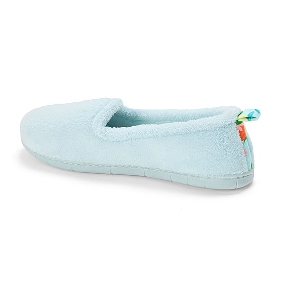 Dearfoams Womens Memory Foam Slip-On Slippers