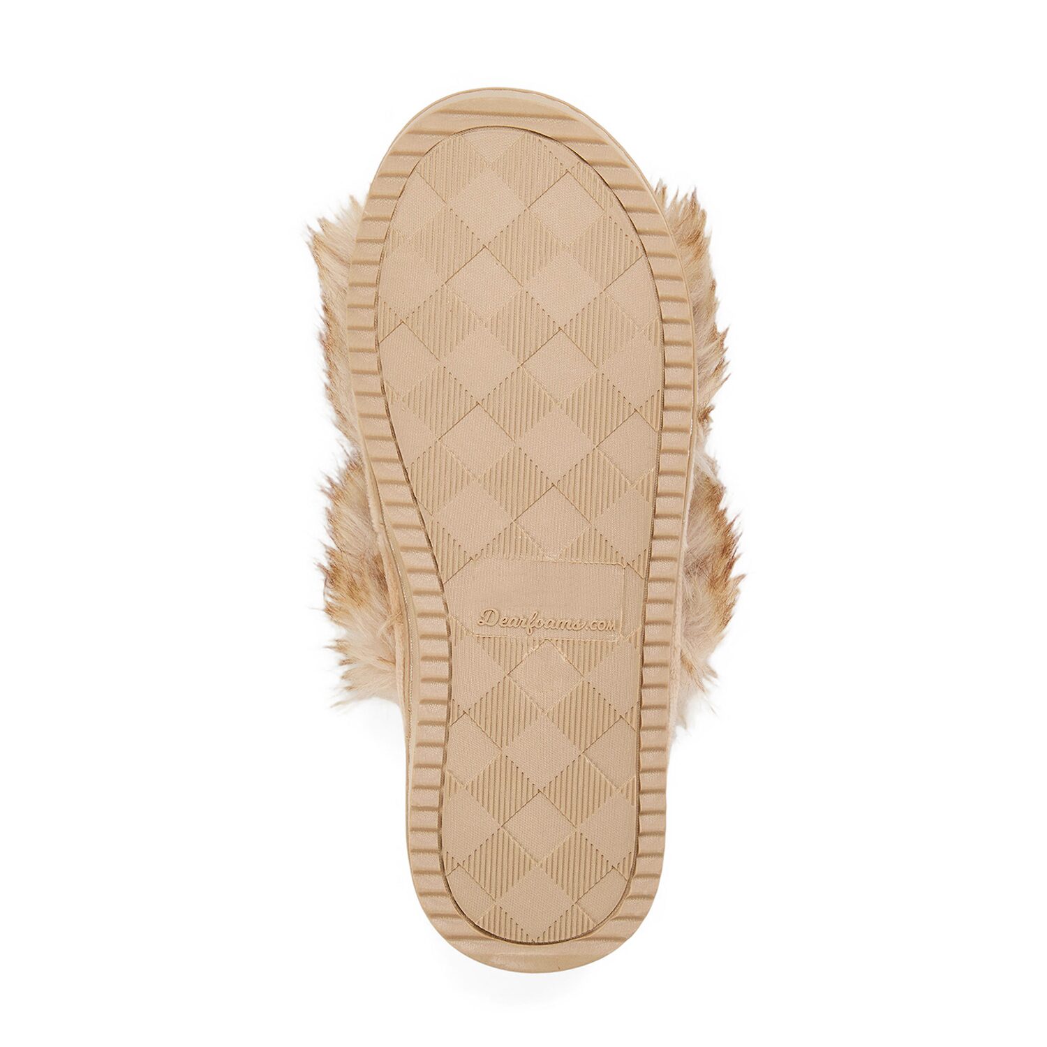 Dearfoams Womens Memory Foam Slip-On Slippers