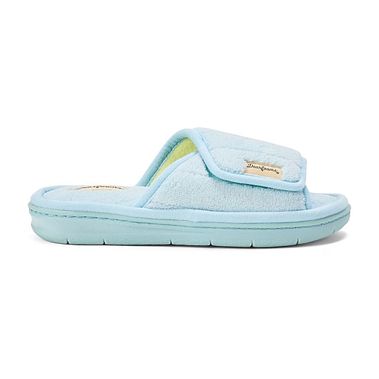 Dearfoams Mickey Terry Slide Womens Memory Foam Slip-On Slippers